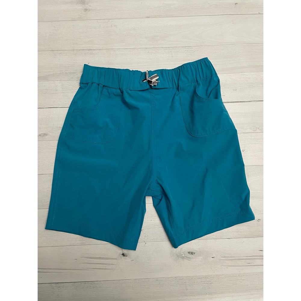 Coolibar‎ kids aqua blue UV protection shorts youth large